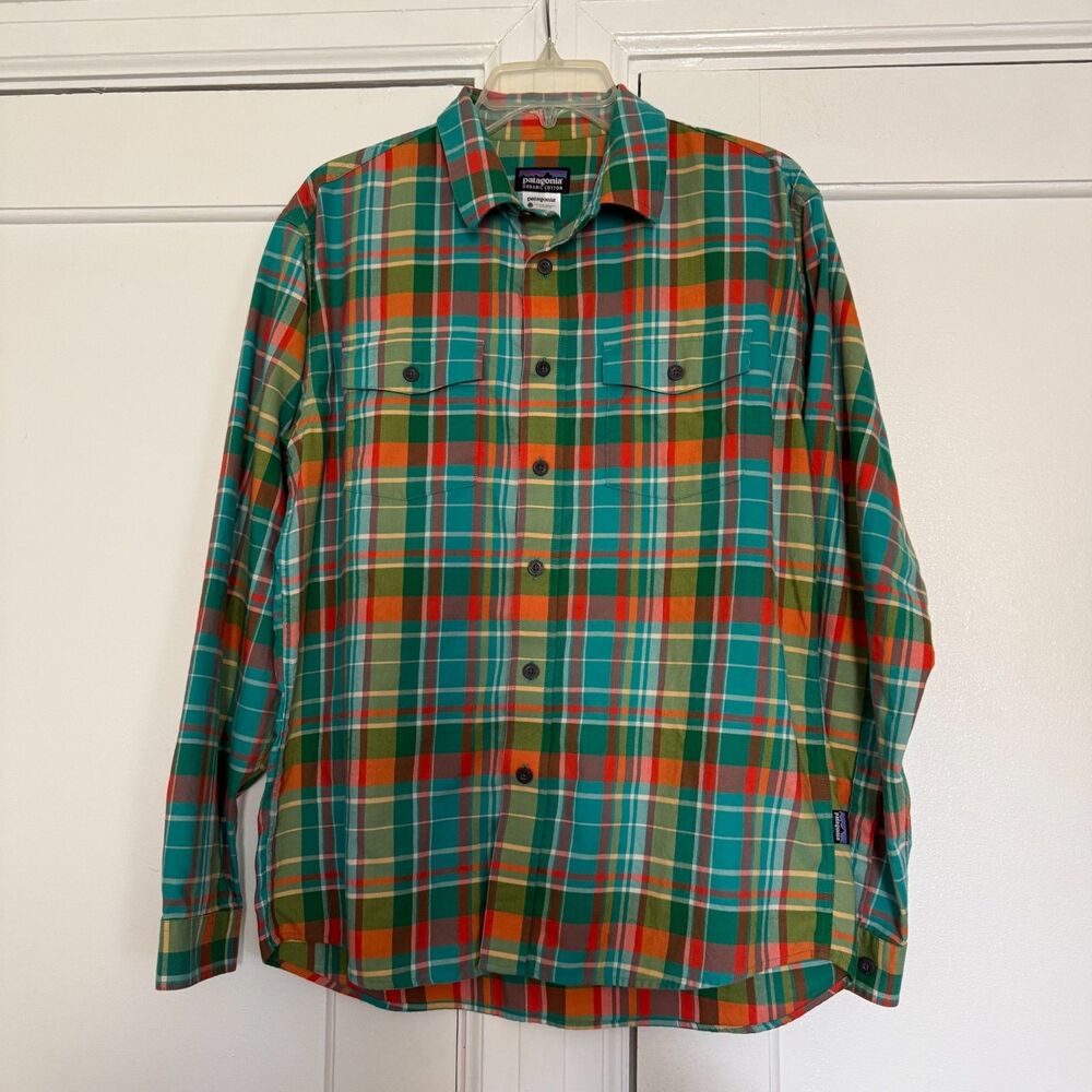 PATAGONIA Organic Cotton Blend Button Up Shirt Men's M